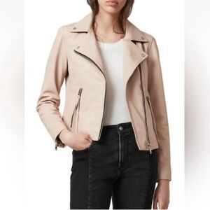 All Saints Dalby Leather Biker Jacket EUC